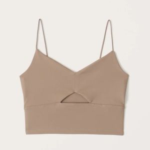 Abercrombie & Fitch Seamless Cutout Crop Cami NWT